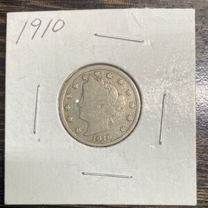 1910 Liberty Head V Nickel